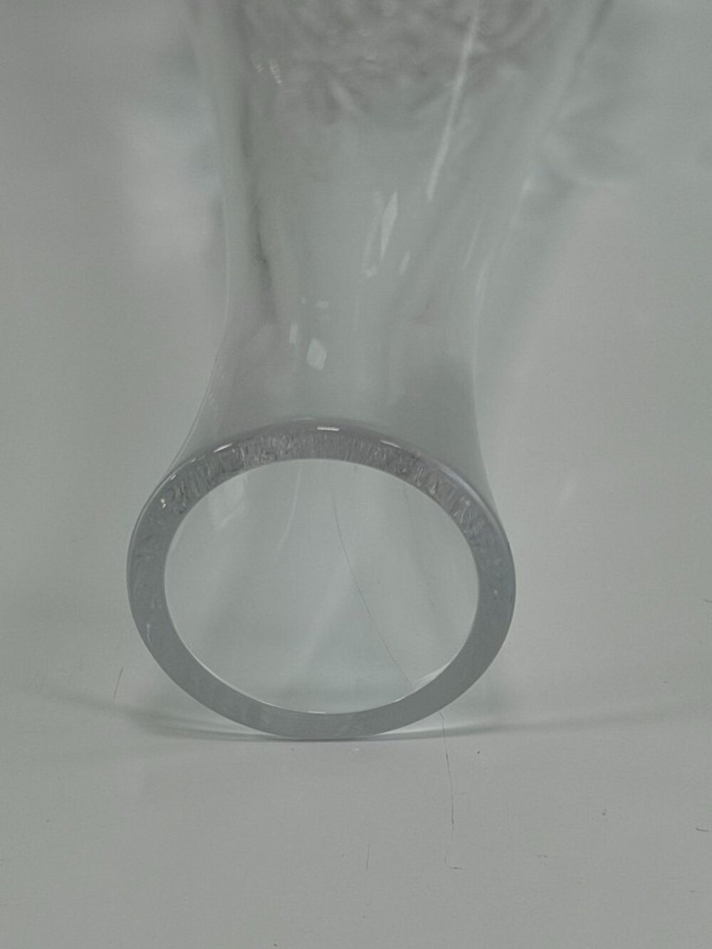 Tiffany & Co. Crystal Bud Sybil Diamond & Fan Vase 8" Cut Glass - Picture 5 of 7